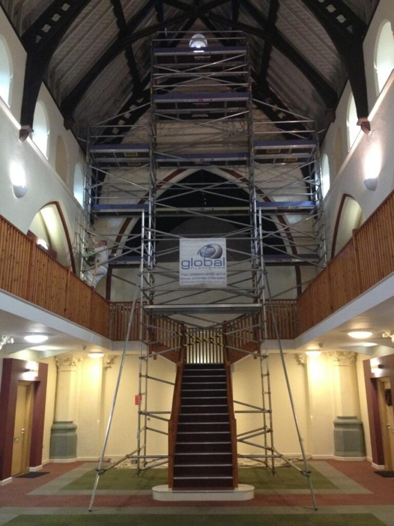 scaffolding for commercial building