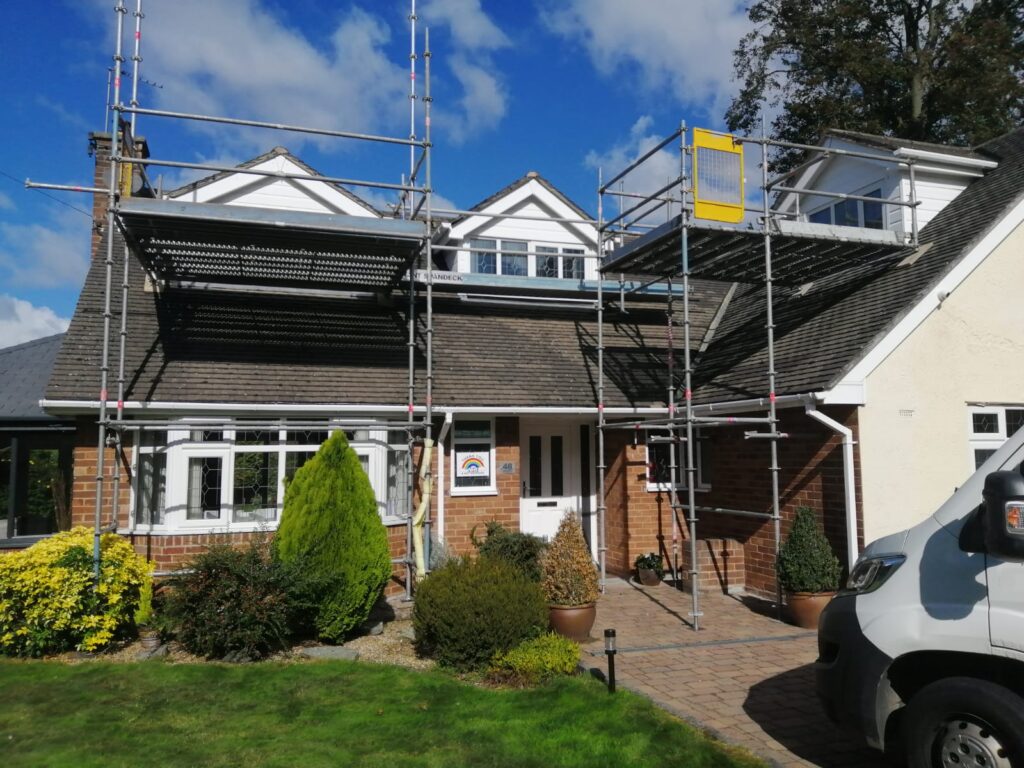 domestic scaffolding for dorma windows