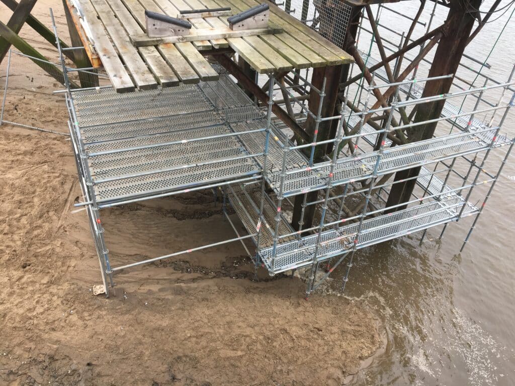 scaffolding for jetty access