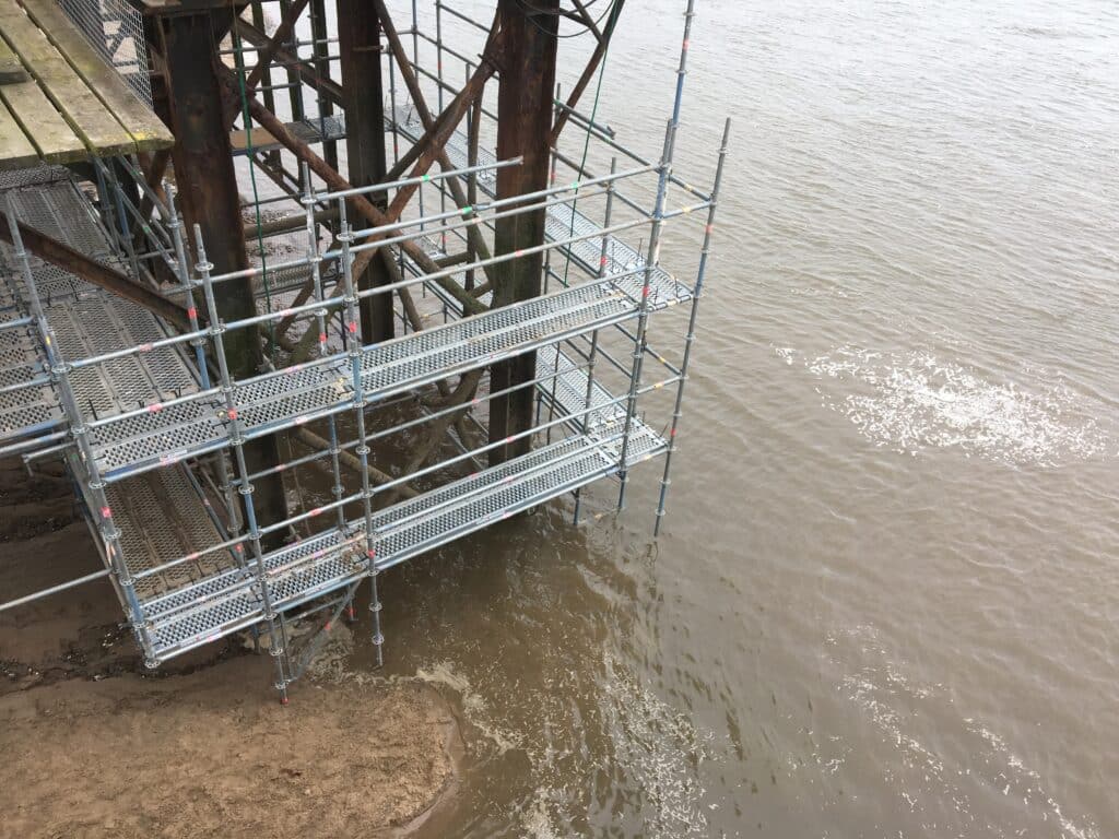 scaffolding for jetty access