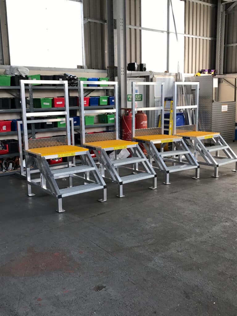 bespoke-access-steps-platform-manufacture Bespoke access steps platform for manufacturing